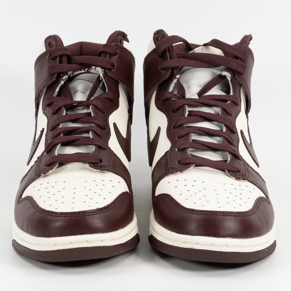 Nike Women's Dunk High 'Burgundy Crush' DD1869-601 Leather Sneakers size 8 - Picture 6 of 9